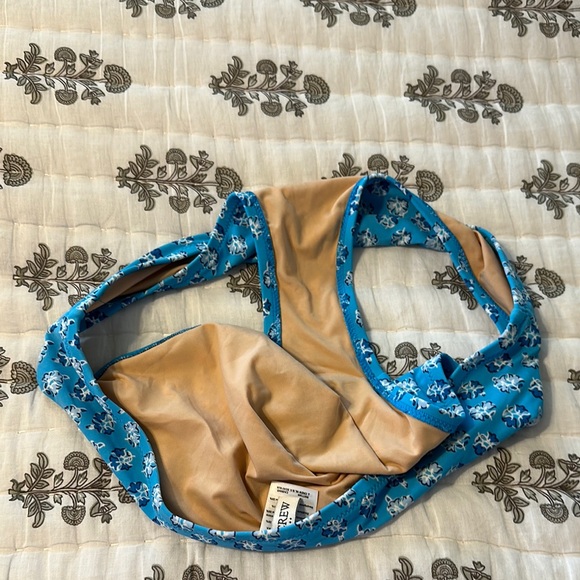 J Crew Medium Blue Floral Women's Bikini - Picture 6 of 6